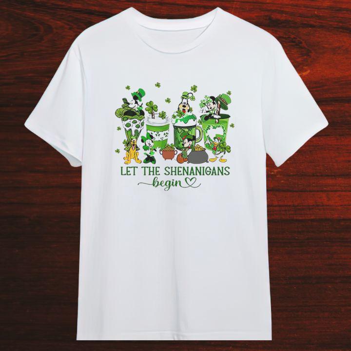 Mickey & Friends St. Patricks Day Let The Shenanigans Begin T-Shirt