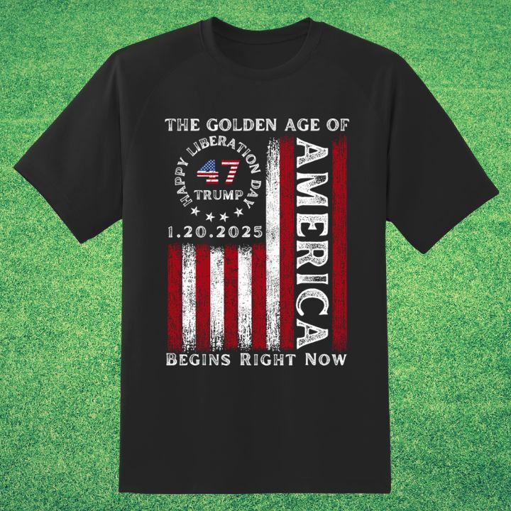 Trump 2025 Shirt: Golden Age Begins Now - Show Your Support!