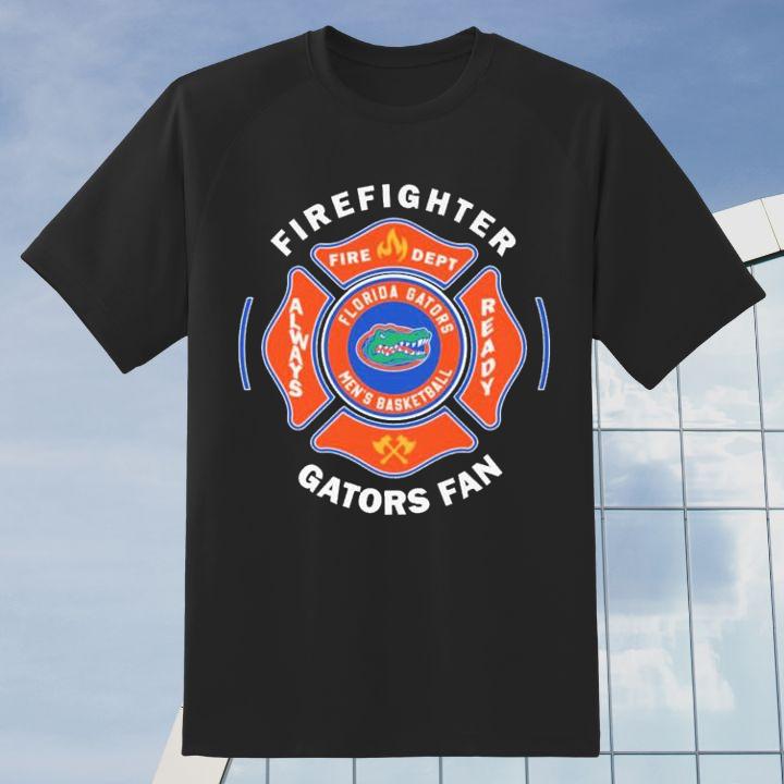 Fire Dept Florida Gators Logo Football Firefighter T-Shirt
