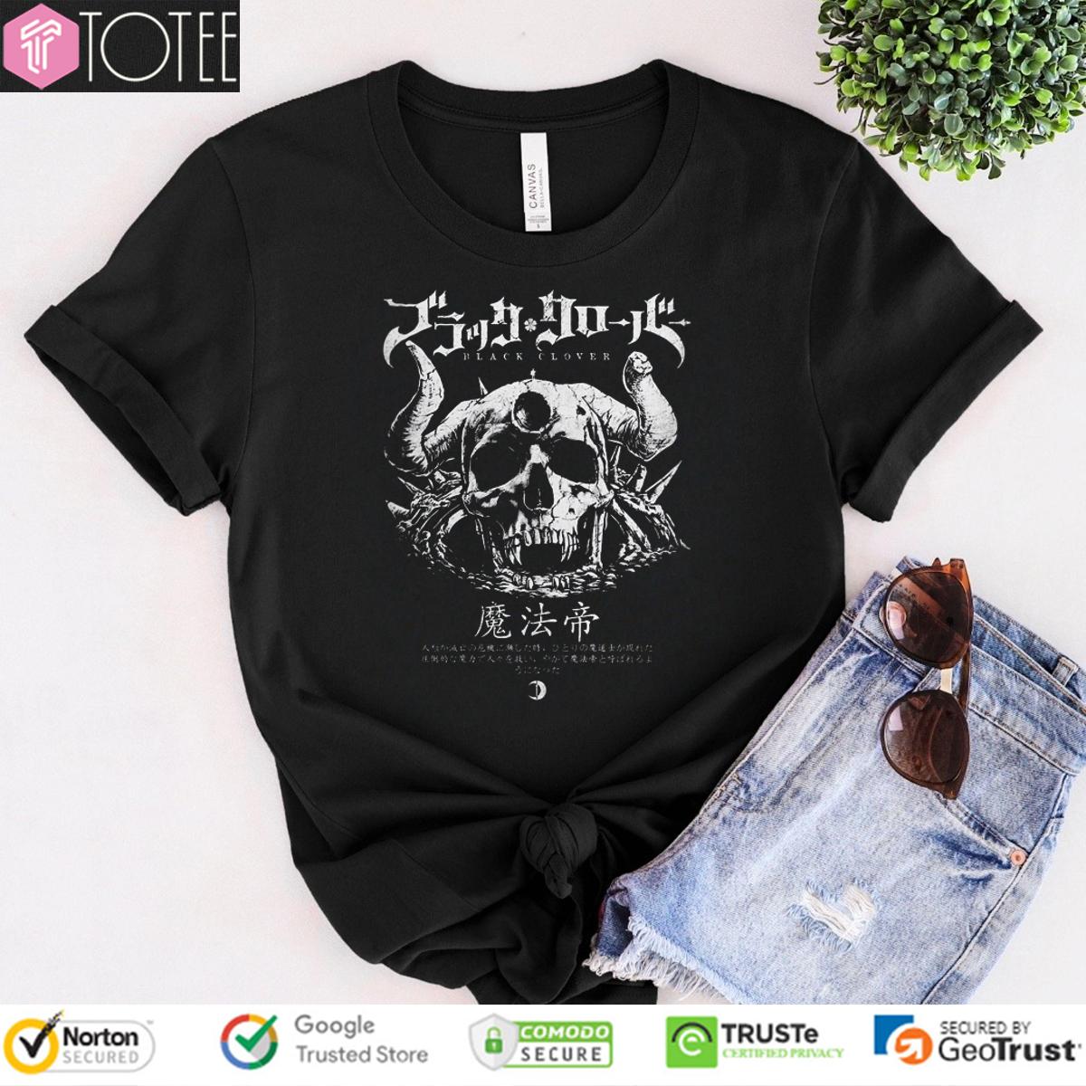 Hage Black Clover Demon Skull T-Shirt