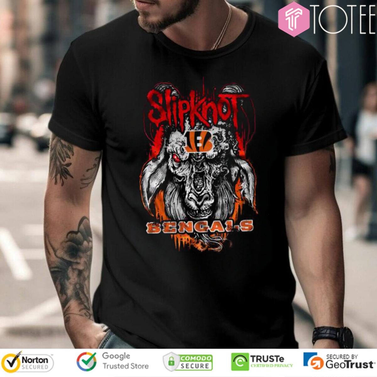 Satan Goat Slipknot Cincinnati Bengals T-Shirt