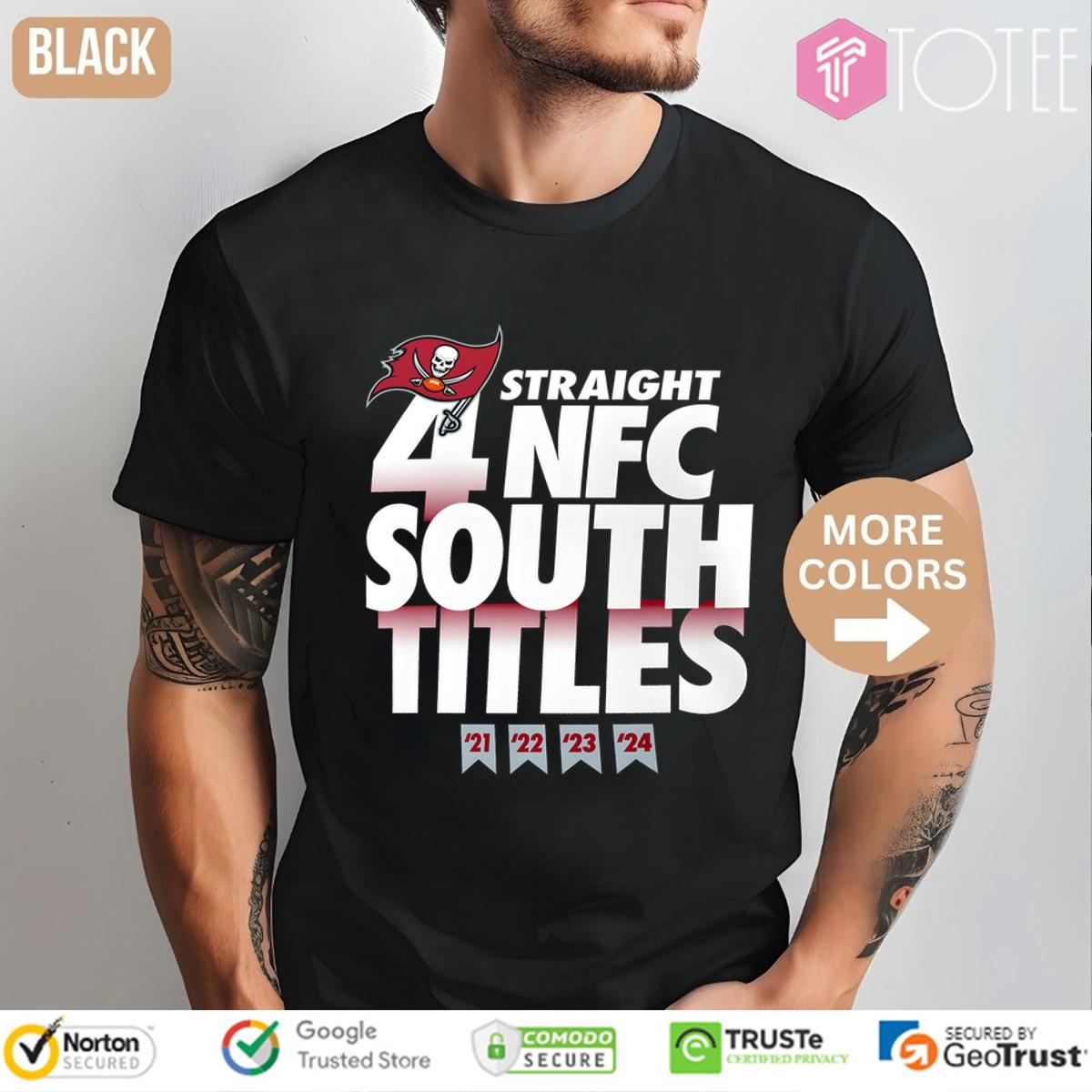 Tampa Bay Buccaneers Four-Straight Nfc South Division Champions Shirt