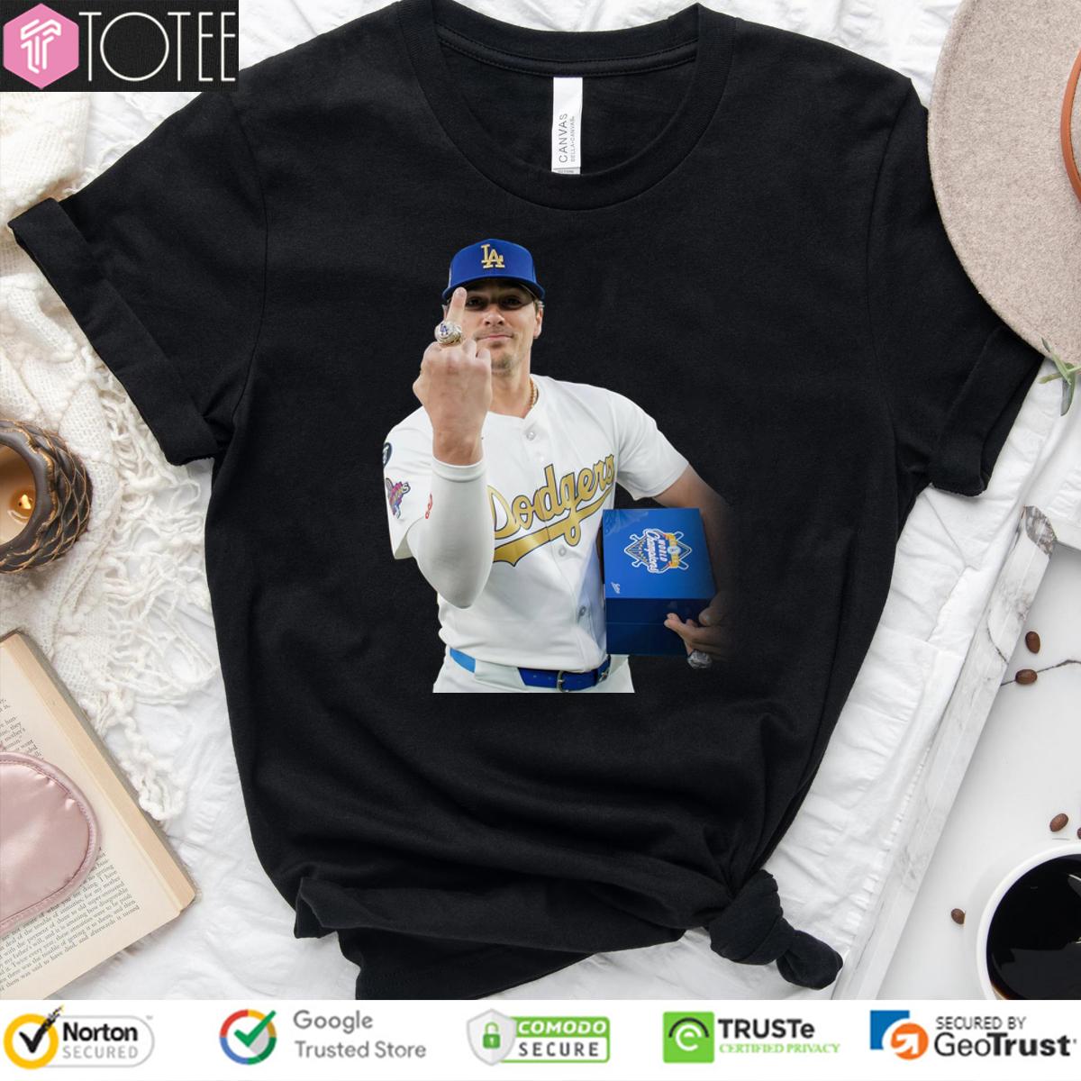 Show Your Pride: Kike Hernandez Middle Finger Ring Shirt - Limited Edition