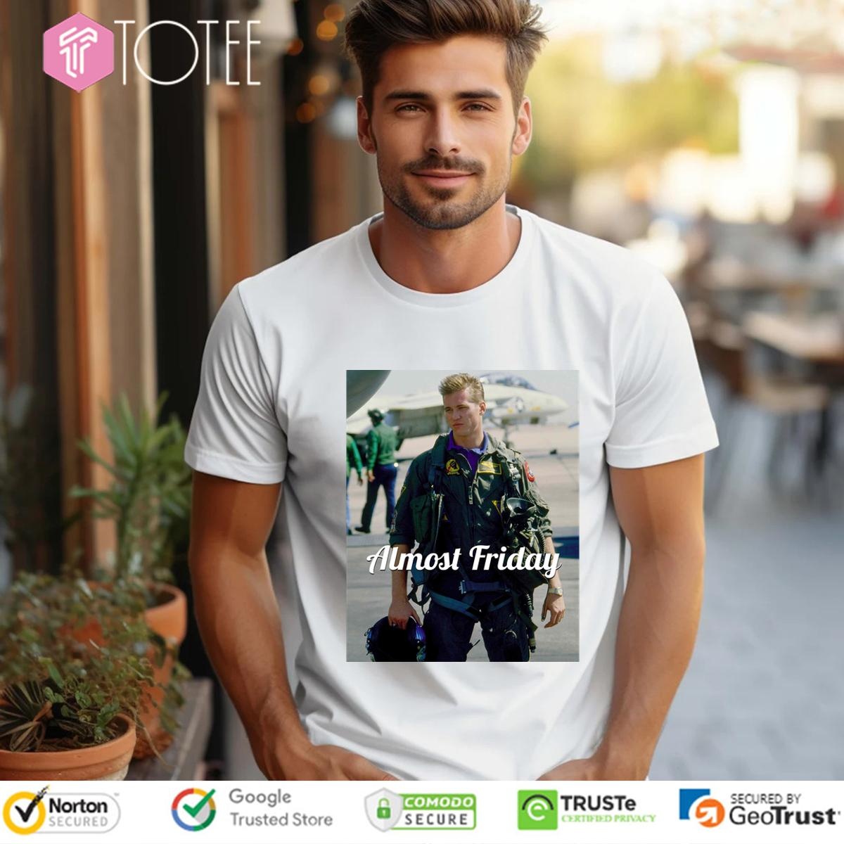 Almost Friday Top Gun Val Kilmer The Iceman T-shirt