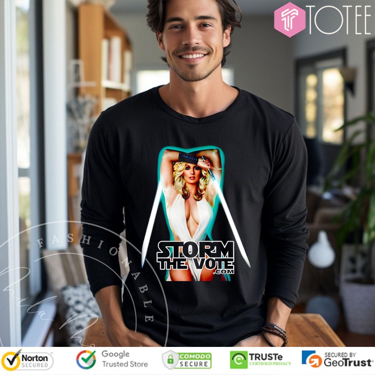 Storm The Vote Stormy Daniels Star Wars Long Sleeve