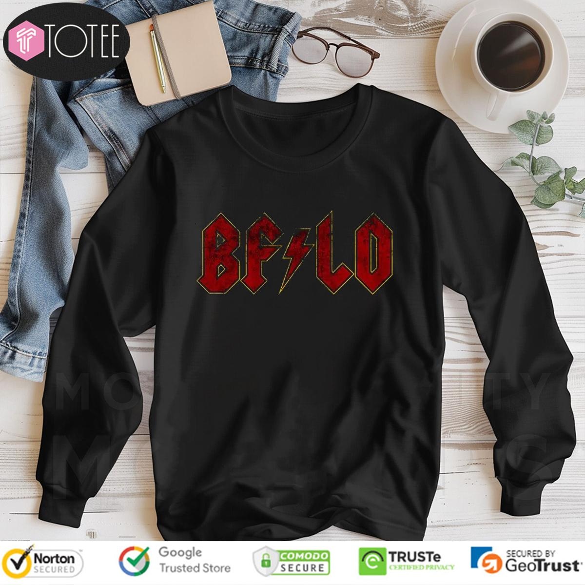 Buffalo Rocks Parody Acdc Logo Long Sleeve