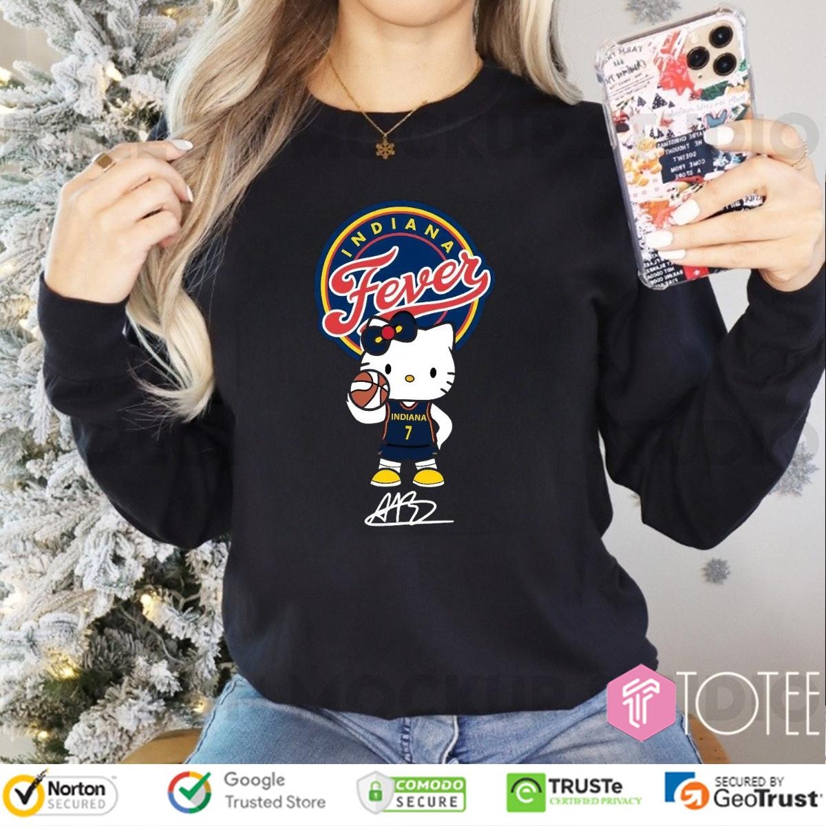 Indiana Fever Aliyah Boston Hello Kitty Signature Long Sleeve