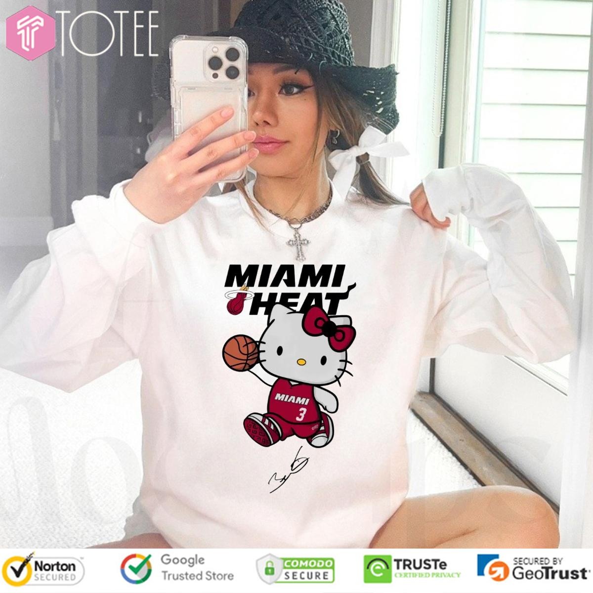 Miami Heat Dwyane Wade Hello Kitty Signature Long Sleeve