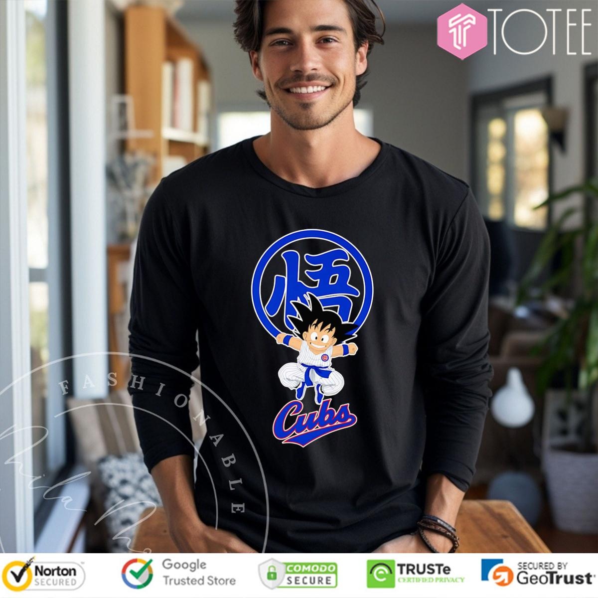 Son Goku Dragon Ball Z Chicago Cubs Baseball Long Sleeve