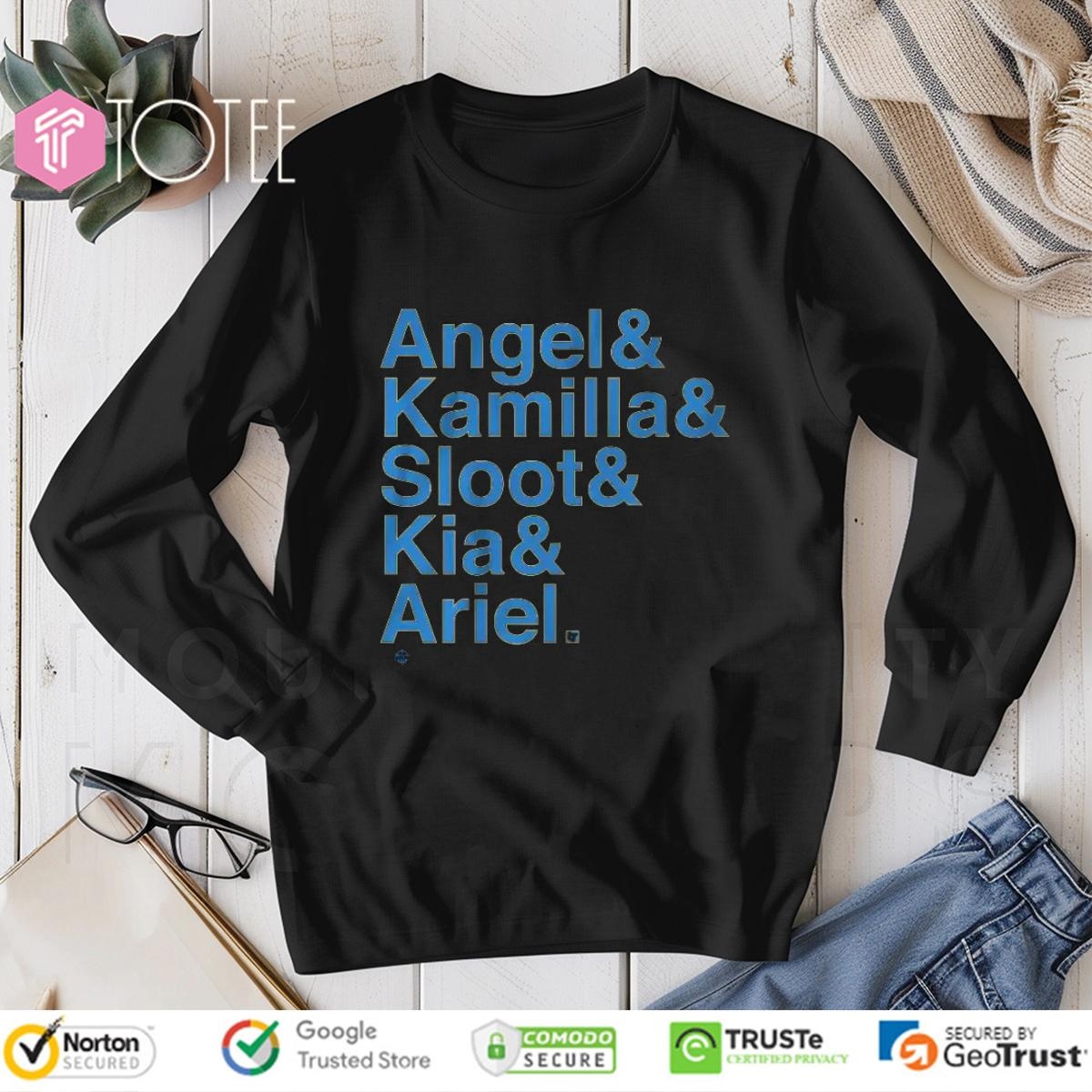 Chicago Sky Players Angel Kamilla Sloot Kia Ariel Long Sleeve