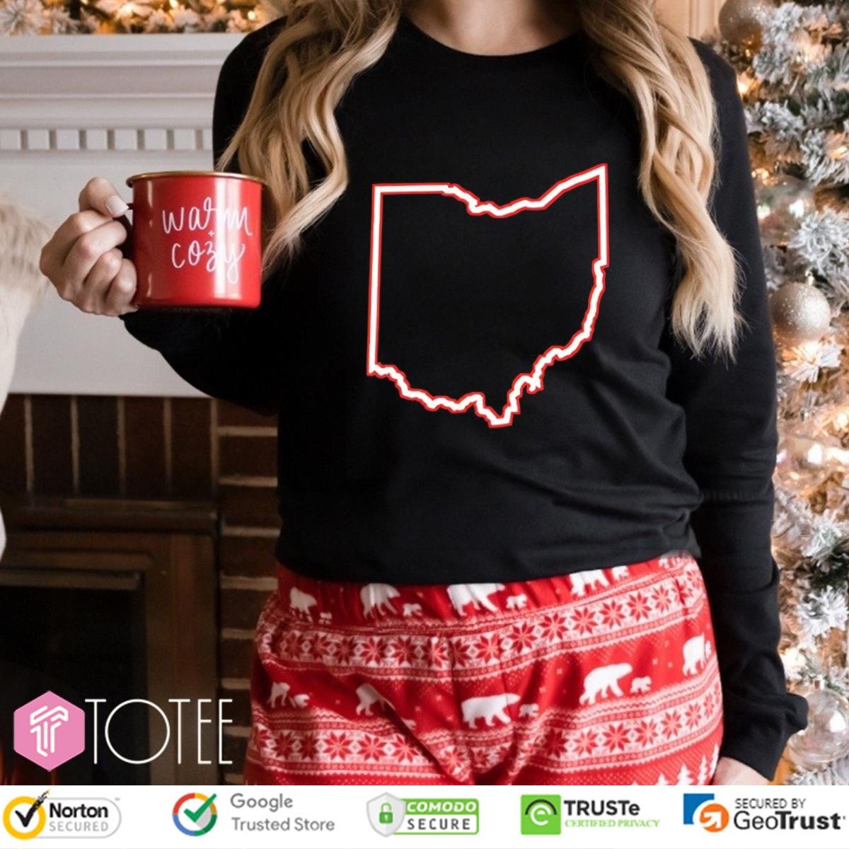 Ohio Map Simple Long Sleeve
