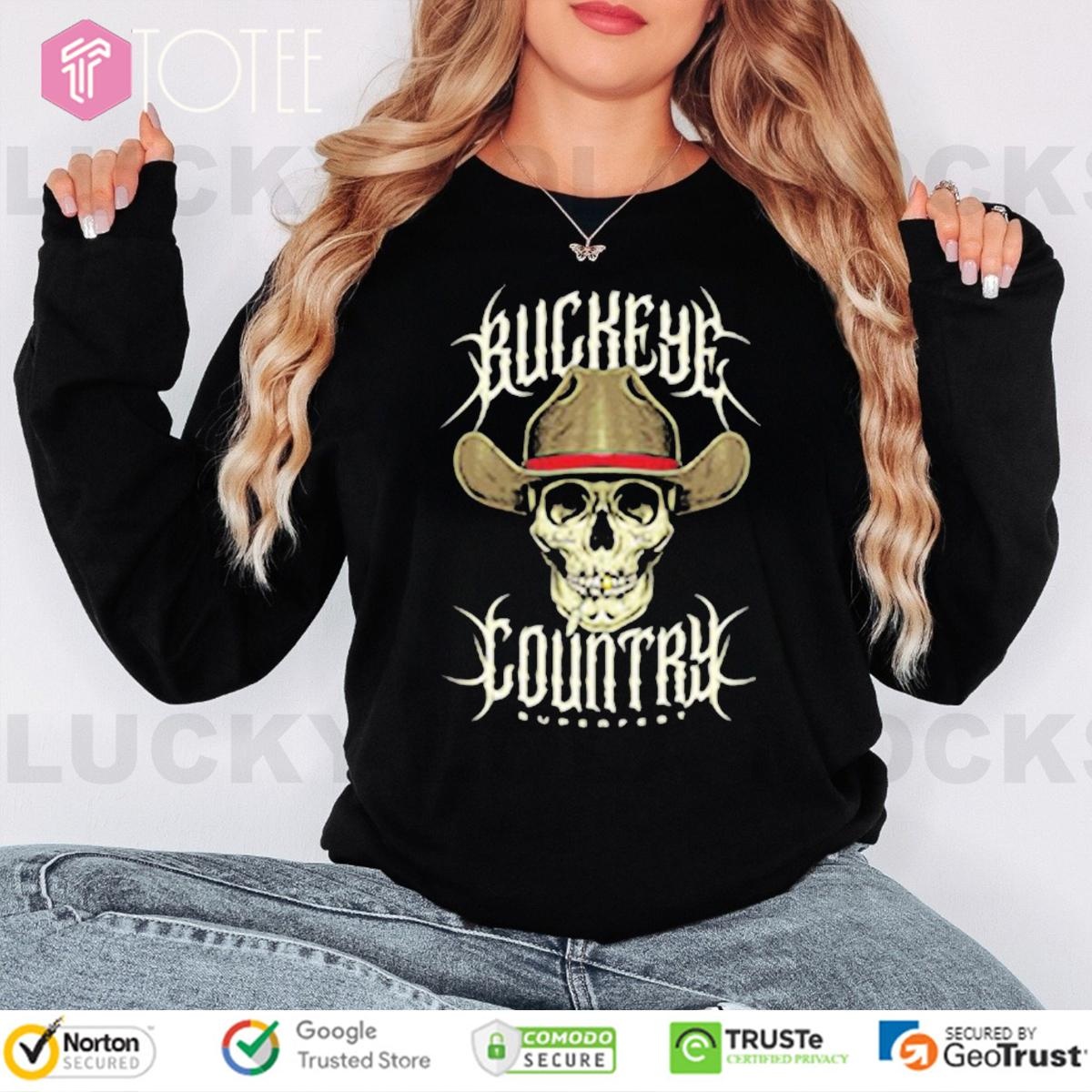 Buckeye Country Superfest 2025 Cowboy Skull Shirt Long Sleeve