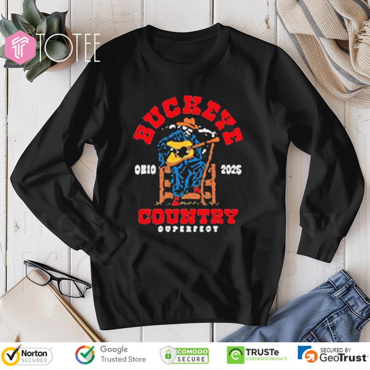 Buckeye Country Superfest Grim Reaper Guitar Ohio 2025 Long Sleeve