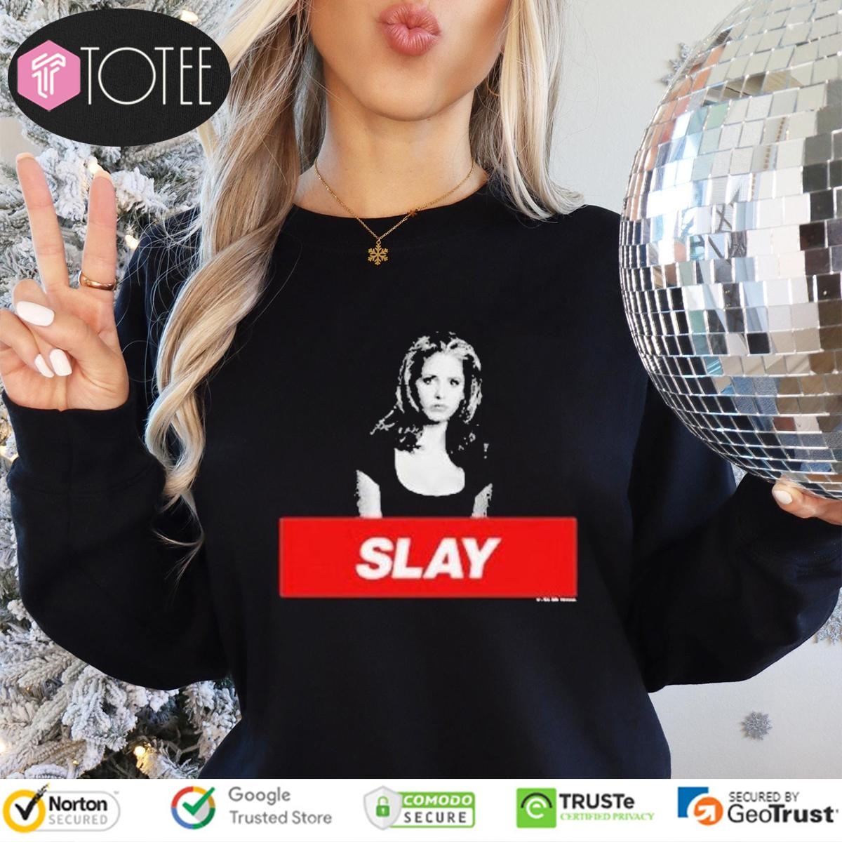 Buffy The Vampire Slayer Slay Photo Shirt Long Sleeve