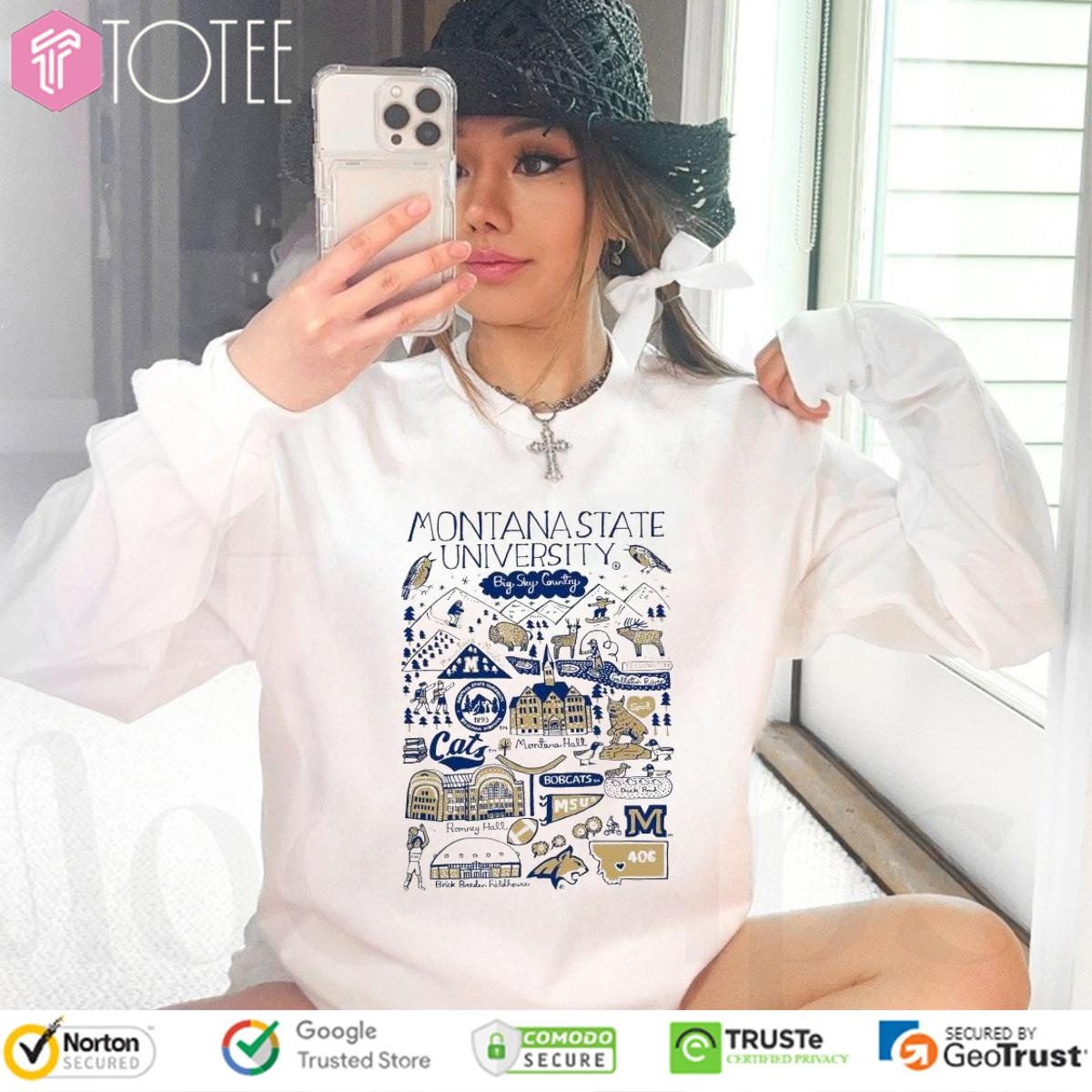 Montana State University Art Illustration Long Sleeve