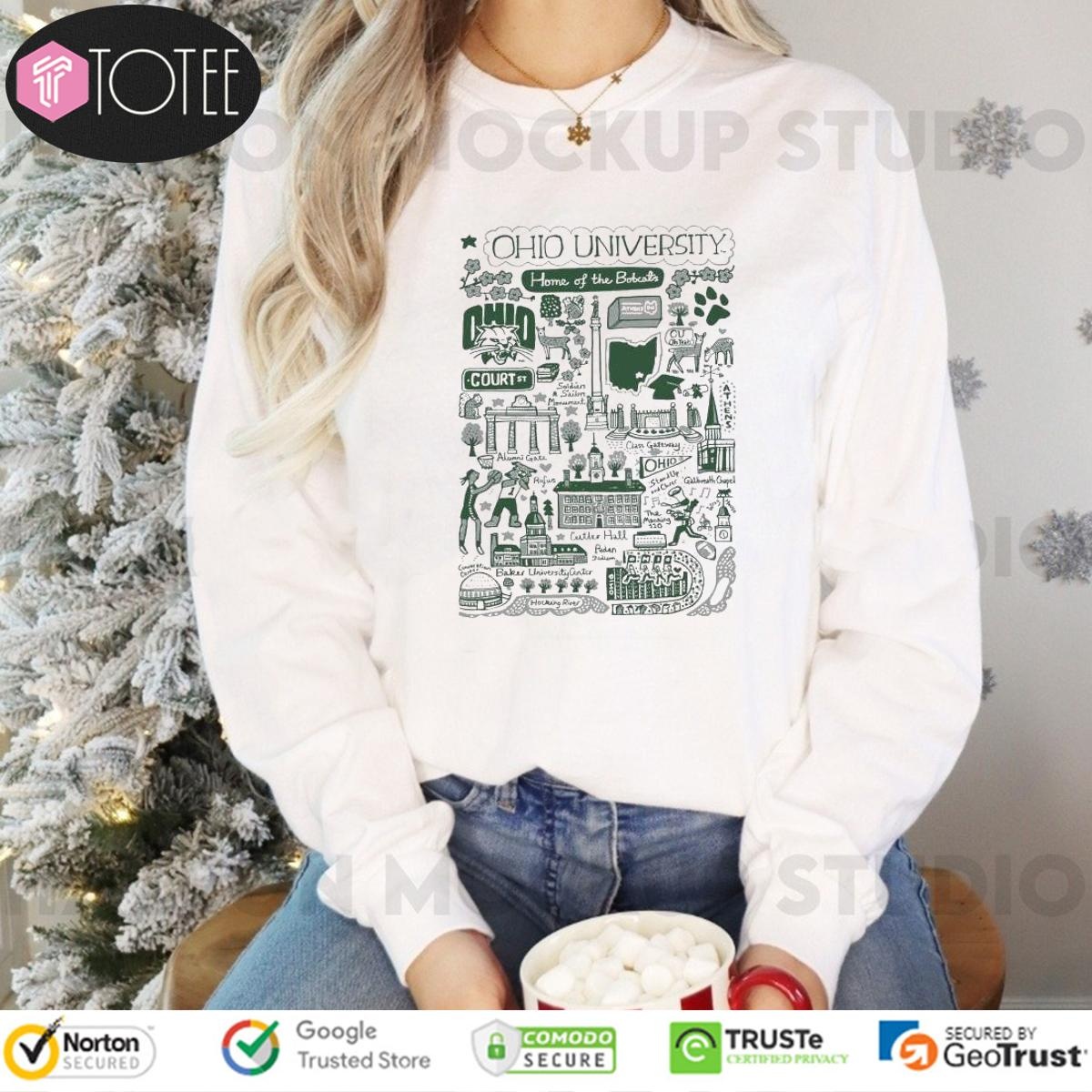 Ohio University Bobcats Art Illustration Long Sleeve