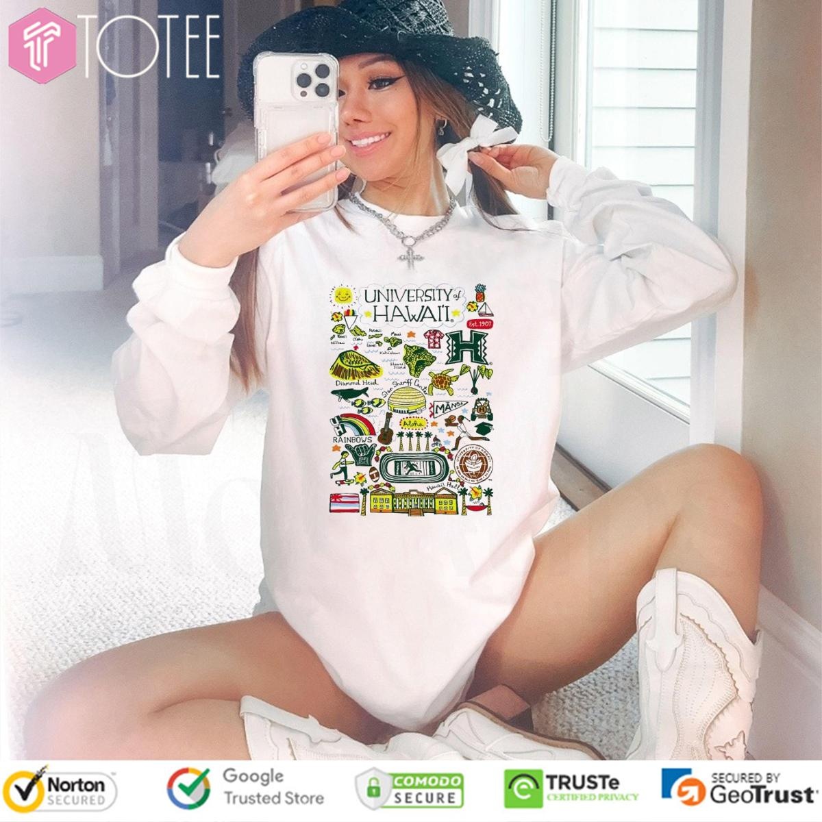 University Of Hawaii Art Illustration Long Sleeve