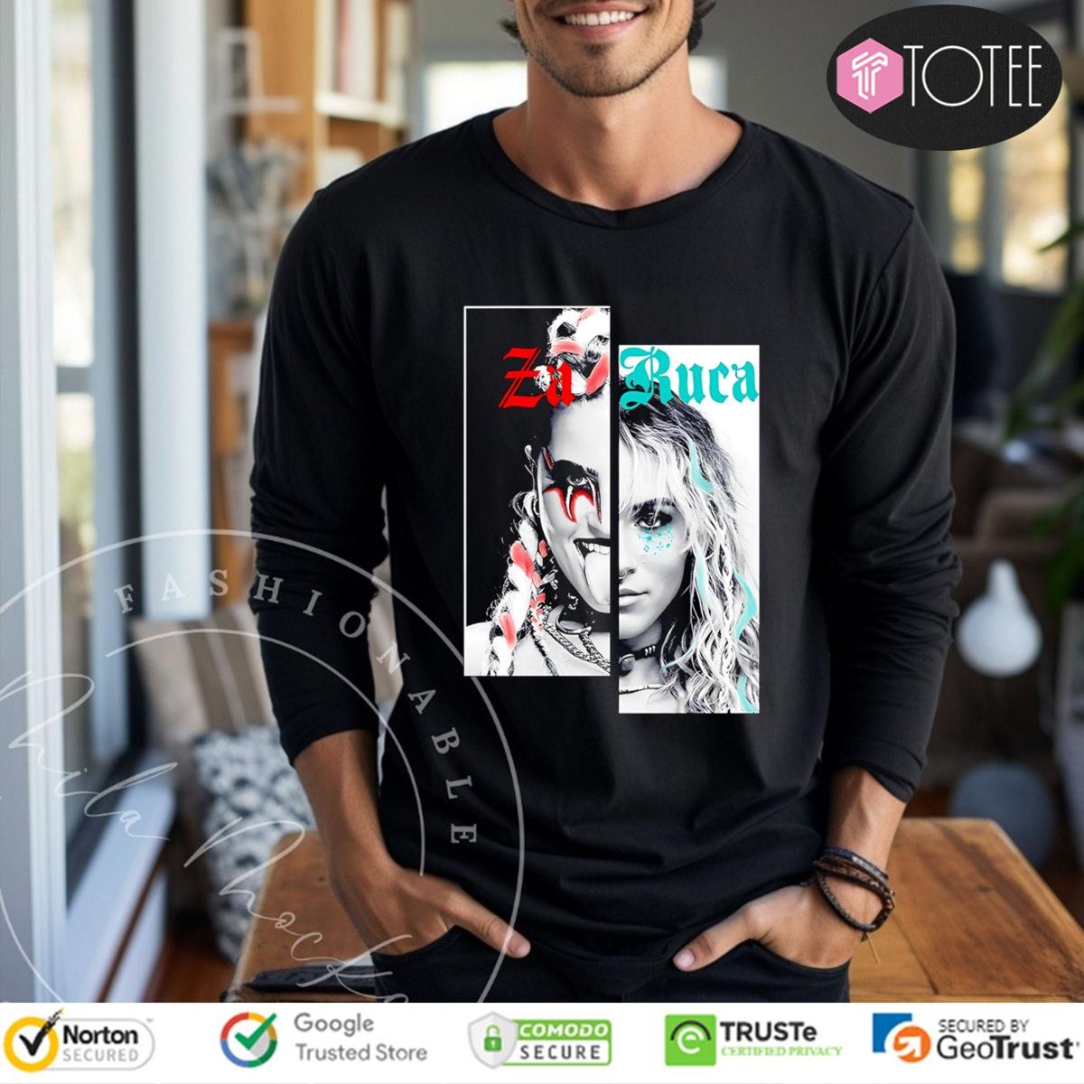 Zaruca Wwe Faces Long Sleeve