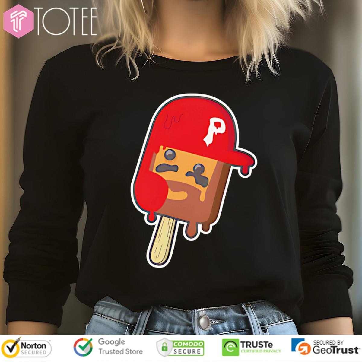 Bryce Pop Ice Cream Baseball Parody Bryce Harper Philadelphia Phillies Long Sleeve