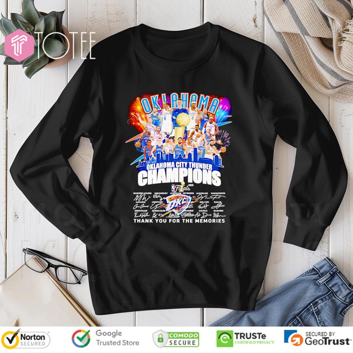 Oklahoma City Thunder Champions Signed Long Sleeve