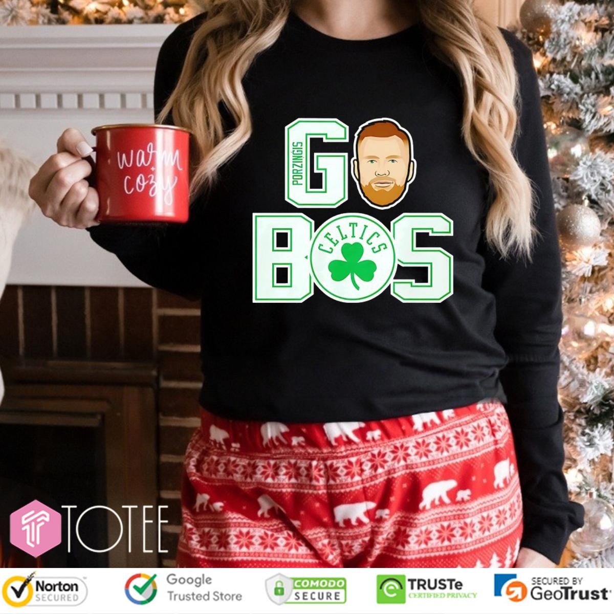 Kristaps Porzingis Go Bos Boston Celtics Long Sleeve