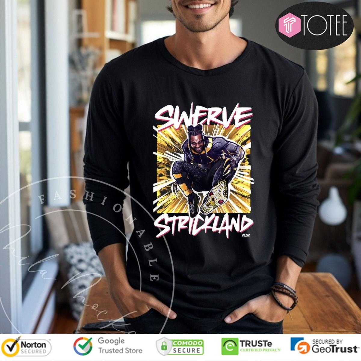 Swerve Strickland Aew Graphic Long Sleeve