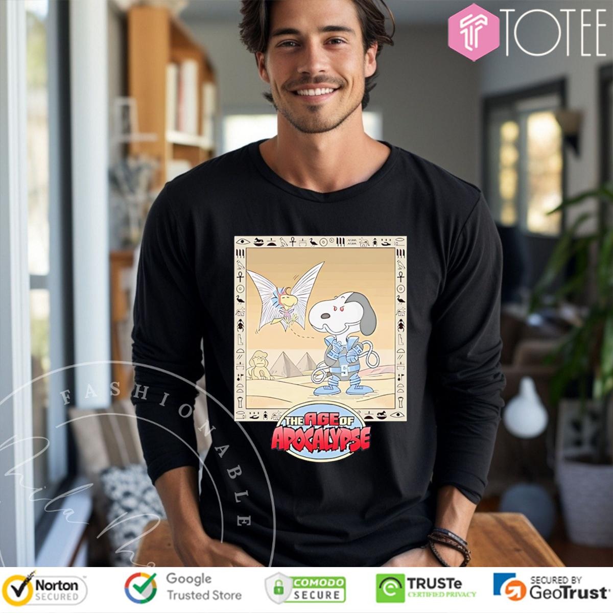 Snoopacolypse Parody Snoopy Woodstock The Age Of Apocalypse X-Men Marvel Long Sleeve