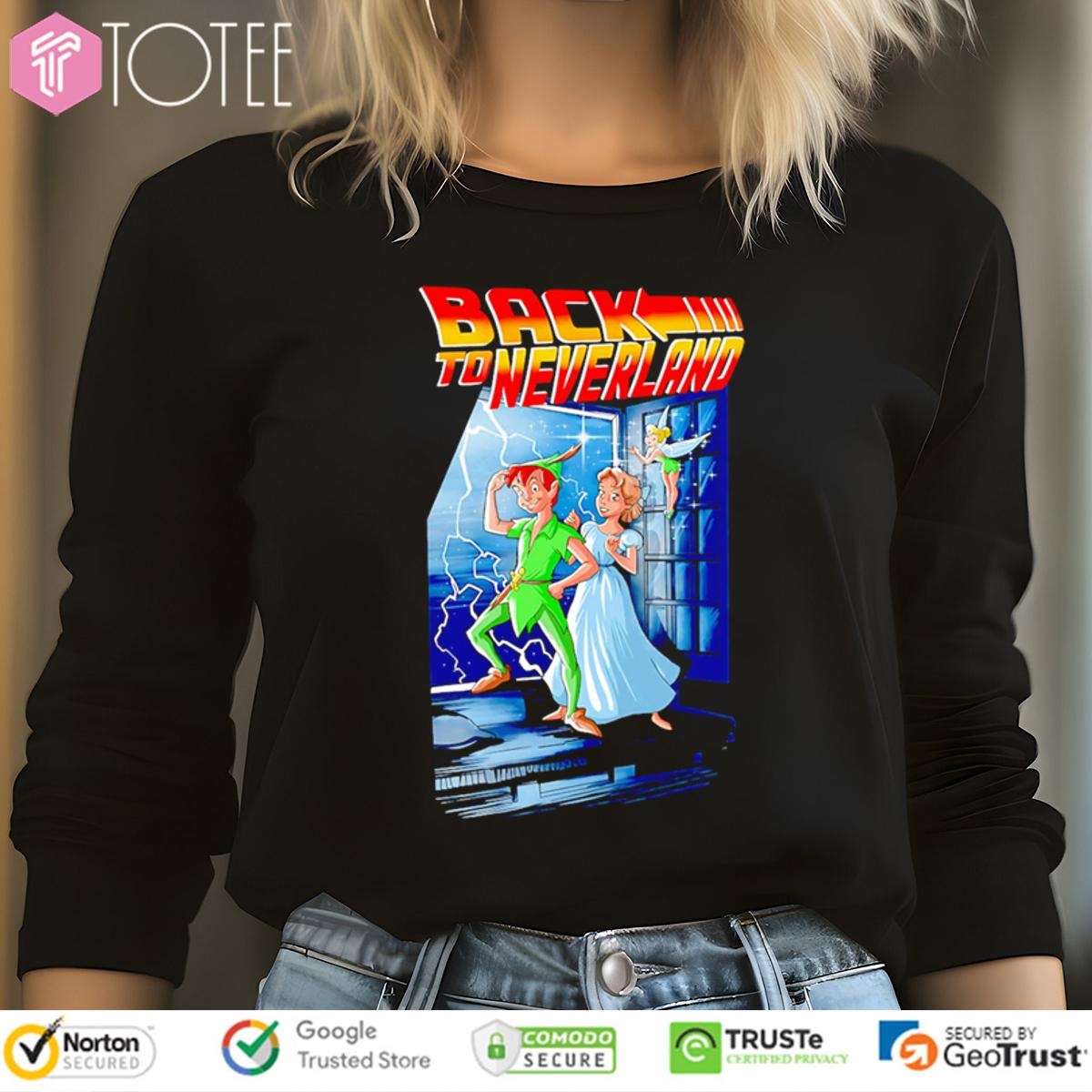 Back To Neverland Parody Disney Peter Pan Wendy Darling Tinker Bell Long Sleeve