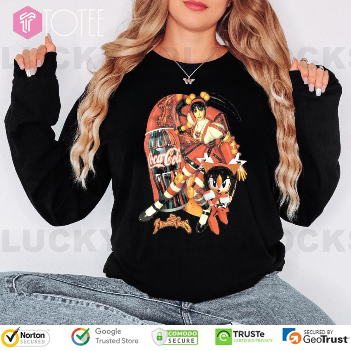 Honey Fighting Vipers Coca Cola Vintage Bootleg Long Sleeve