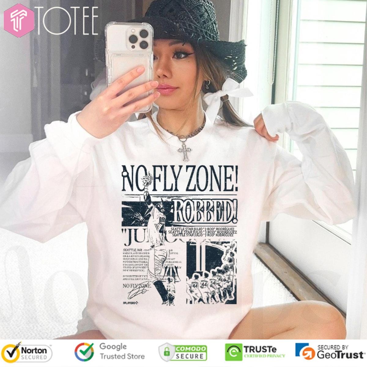 No Fly Zone Robbed Julio Rodriguez Seattle Mariners Long Sleeve