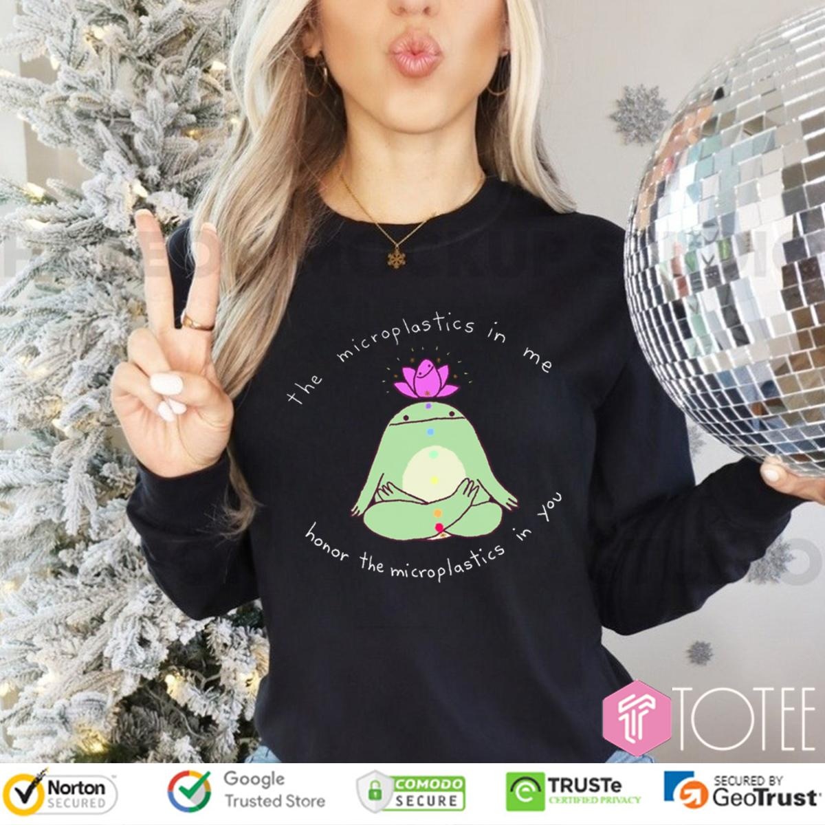 Yoga Frog The Microplastics In Me Horror The Microplastics In You Long Sleeve