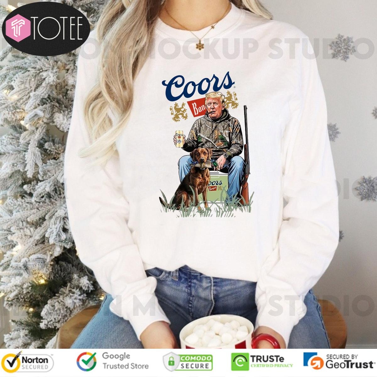 Hunter Trump Coors Banquet Beer No Kings In America Long Sleeve