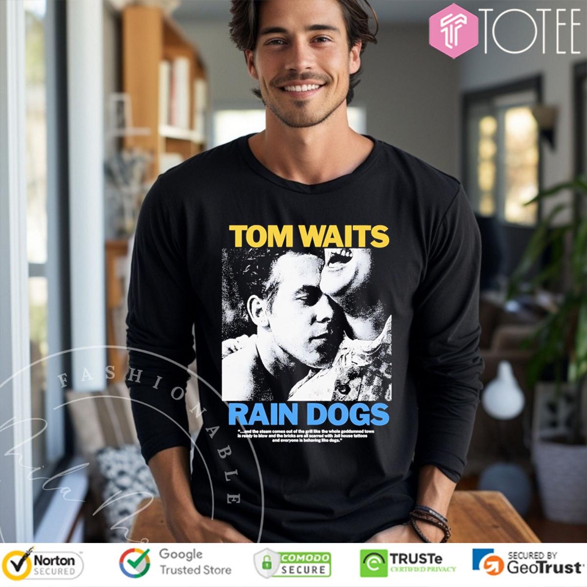 Official Tom Waits Rain Dogs Album Long Sleeve