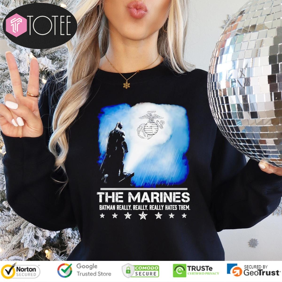 The Marines Batman Really Really Really Hates Them Bat-Signal Long Sleeve