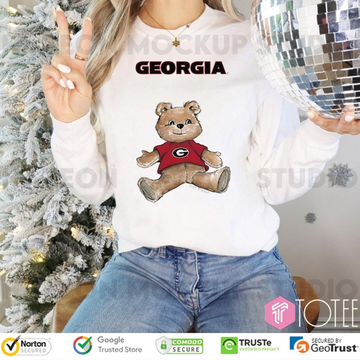 Tiny Turnip Teddy Bear X Georgia Bulldogs Long Sleeve