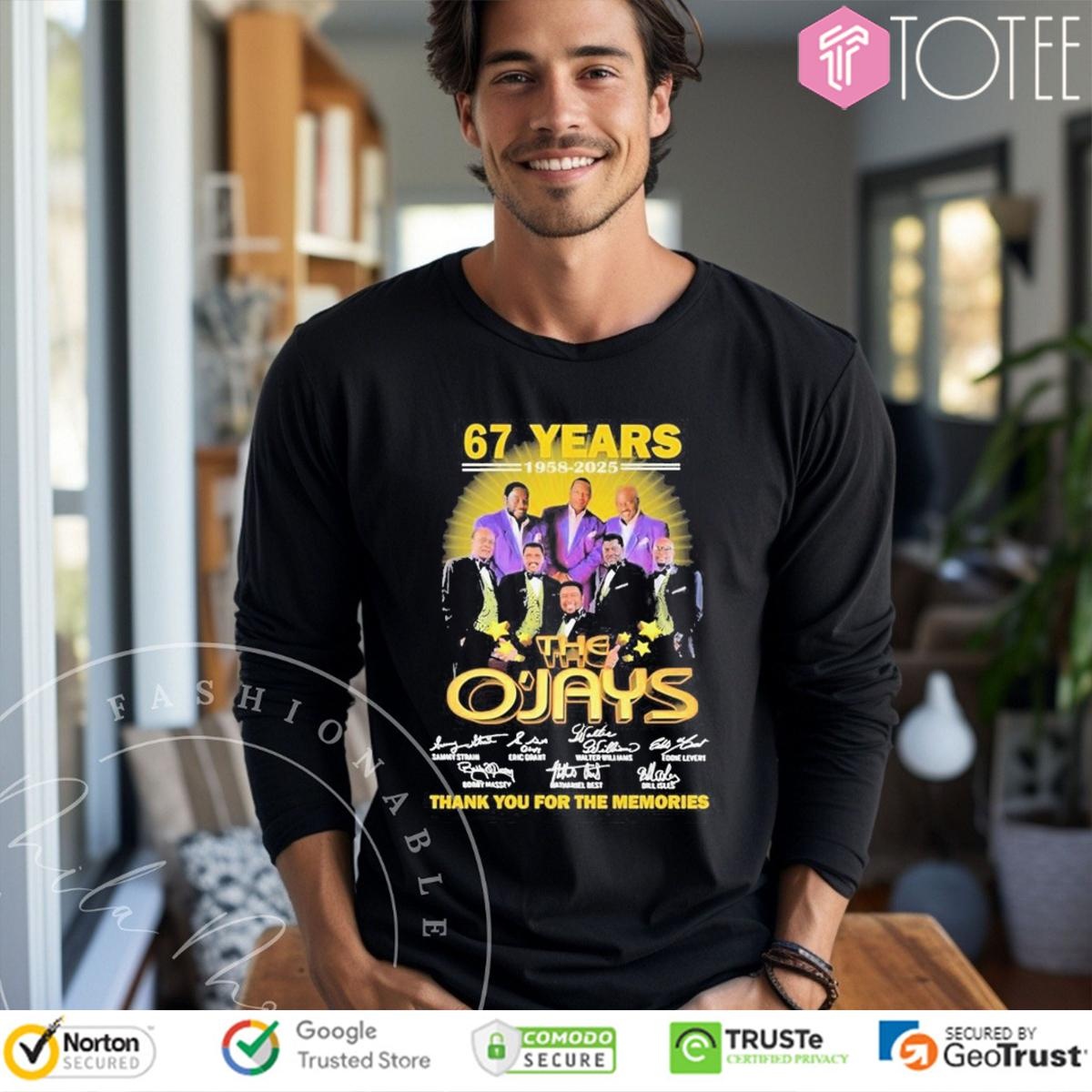 67 Years 1958-2025 The Ojays Signatures Long Sleeve